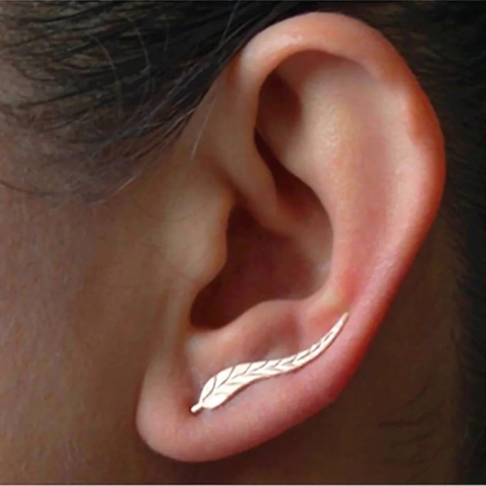 “Light As A Feather" Minimalist Cute Stud Earring - Picture 1 of 7